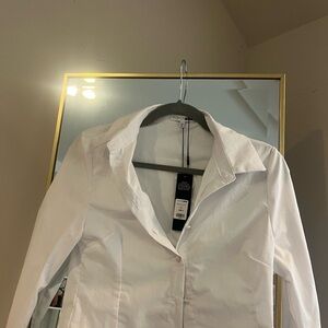 Fashion Nova Elegant White Jacket